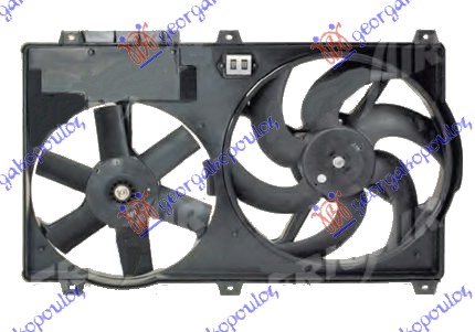 VENTILATOR (DUPLI) KOMPLET (BENZIN/DIZEL) (+AC)