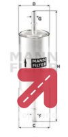 Filter za gorivo MANN-FILTER WK 512/1 - FORD FOCUS 1.8