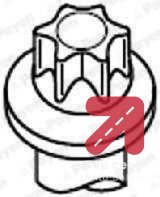 Garnitura vijaka za pricvrscivanje glave cilindra PAYEN HBS299 - CLIO 2 1.5 dCi