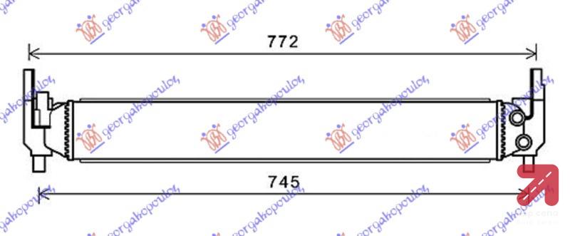HLADNJAK DODATNI 1.2 - 1.4 BENZIN (64.5x88x56 SEAT IBIZA (2008-2012) (OEM: 6R0145805E, 6R0145805H)