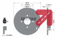 Kocioni disk TEXTAR 92088403 - FORD FOCUS 1.8