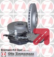 Komplet kocnica, disk-kocnica ZIMMERMANN 640.4200.00 - Opel Astra G 1.4