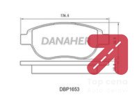 Komplet plocica, disk-kocnica DANAHER DBP1653 - CITROËN C4 1.6 HDI