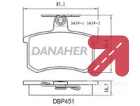Komplet plocica, disk-kocnica DANAHER DBP451 - Audi a4 1.8