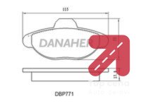 Komplet plocica, disk-kocnica DANAHER DBP771 - Punto 2 1.2