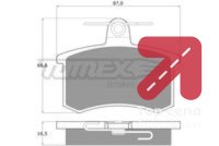 Komplet plocica, disk-kocnica TOMEX Brakes TX 10-62 - Audi a4 1.8