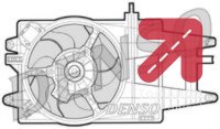 Ventilator, hladjenje motora DENSO DER09032 - Punto 2 1.2