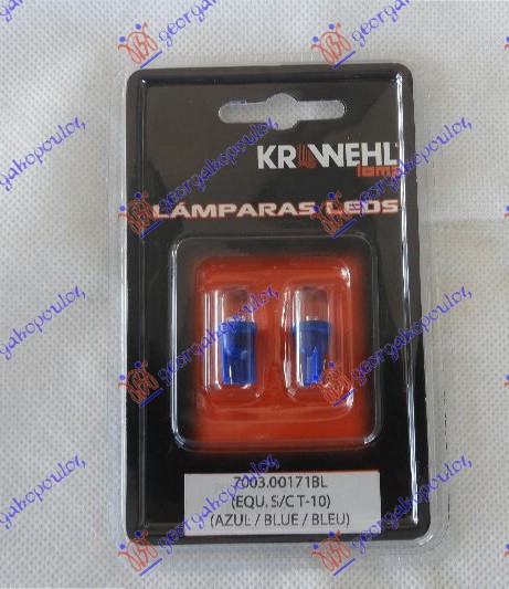 SIJALICA 07.400.11 LED T10 W2 PLAVA