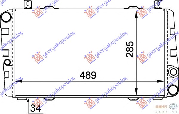 HLADNJAK MOTORA 1.3 (+AC) (49x28.5)