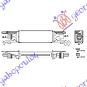 HLADNJAK INTERKULERA 1.3 CDTi (45x100x53) 55 KW