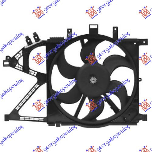 VENTILATOR KOMPLET (390mm) (3 PIN)