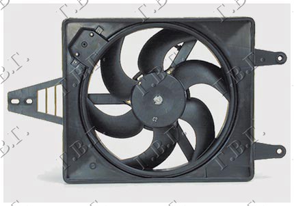 VENTILATOR KOMPLET (1.6/1.8/2.0 BENZIN) (-AC)
