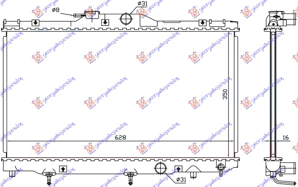HLADNJAK MOTORA 1.4 BENZIN (+/-AC) (630x350)