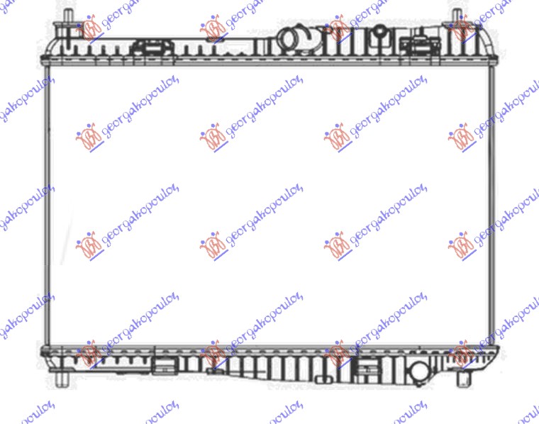 HLADNJAK MOTORA 1.25/1.4/1.6 BENZIN (MANUELNI) (+/-AC) (56x35.5) (MAHLE BEHR)