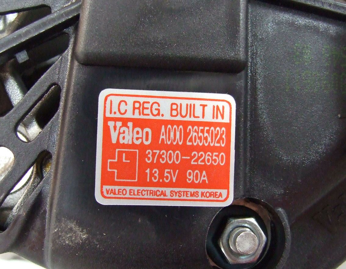 ALTERNATOR VALEO KOREA 12V 90A HYUNDAI ELANTRA 1.6 16V
