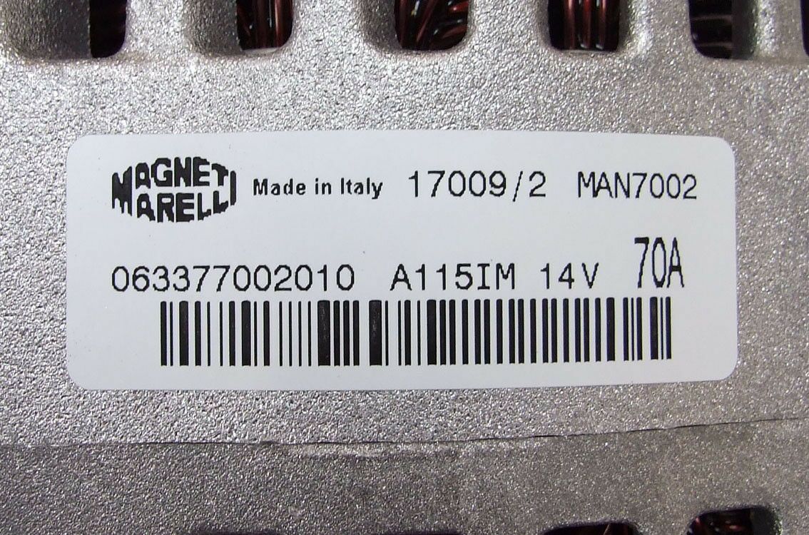 ALTERNATOR MARELLI 12V 70A FIAT PUNTO III 1.2 ZASTAVA 10