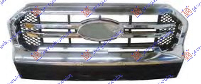 PVC MASKA HROM/CRNA (WILDTRACK)