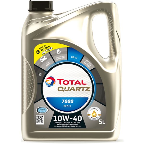 Ulje motorno Total Quartz 7000 DIESEL 10W-40 5/1