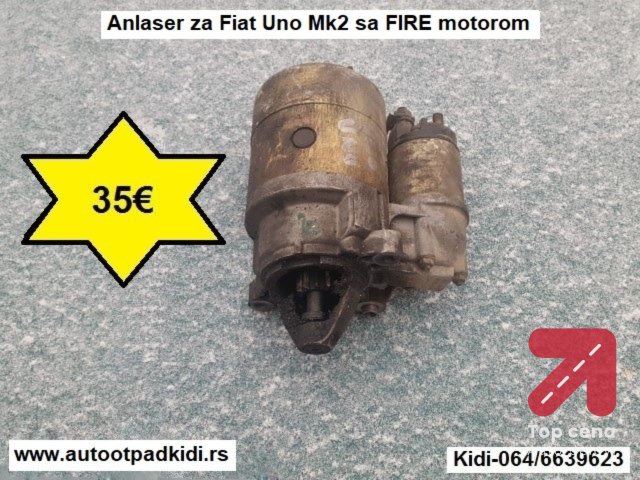 Anlaser za Fiat Uno Mk2 sa FIRE motorom
