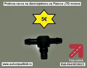 Prelivna racva na dizni-injektoru za Fiatove JTD motore