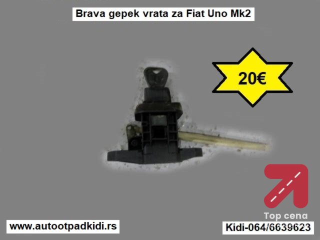 Brava gepek vrata za Fiat Uno Mk2
