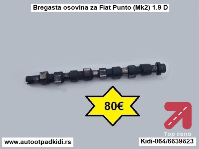 Bregasta osovina za Fiat Punto (Mk2) 1.9 D

