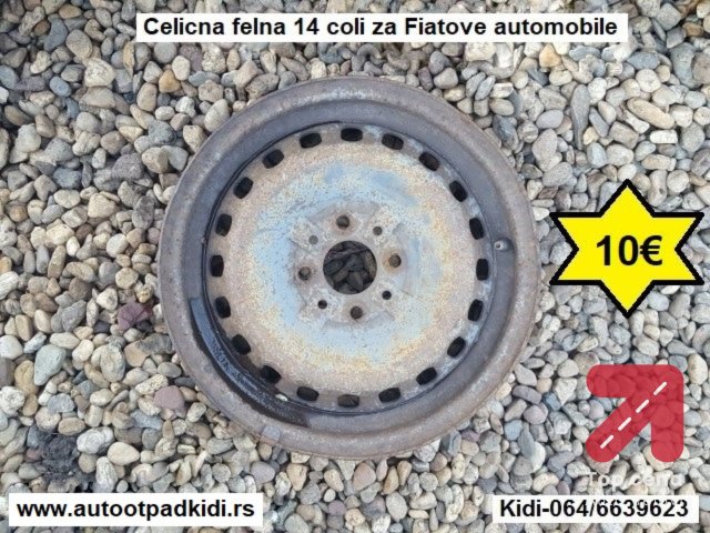 Celicna felna 14 coli za Fiatove automobile
