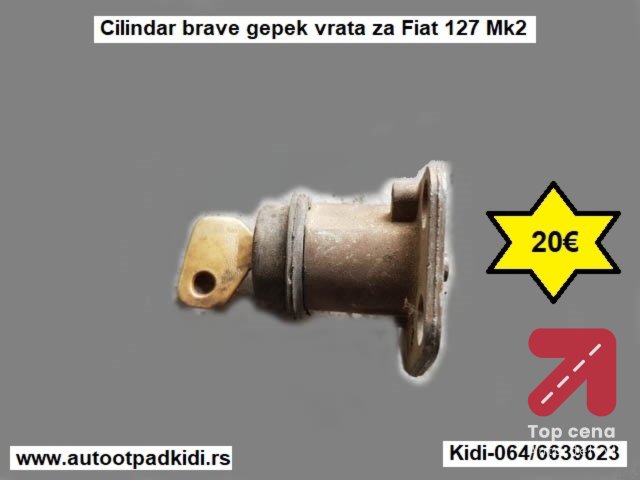 Cilindar brave gepek vrata za Fiat 127 Mk2
