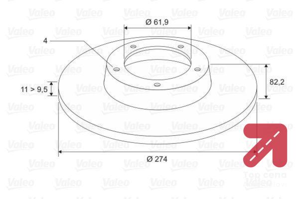 DISK ZADNJI RENO X1