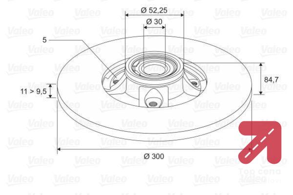 DISK ZADNJI RENO X1