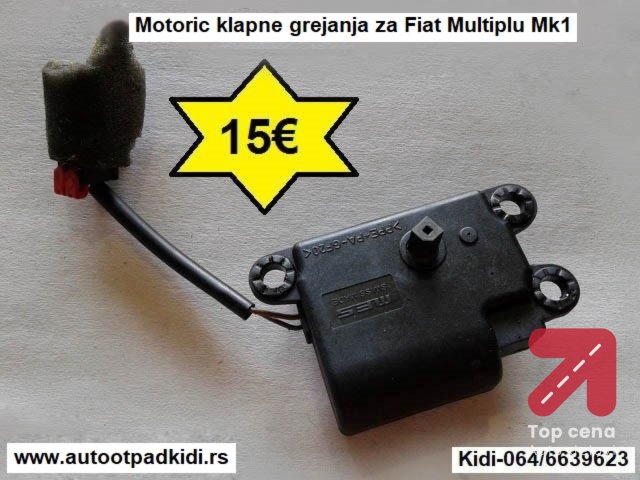 Elektro-motor klapne grejanja za Fiat Multiplu Mk1
