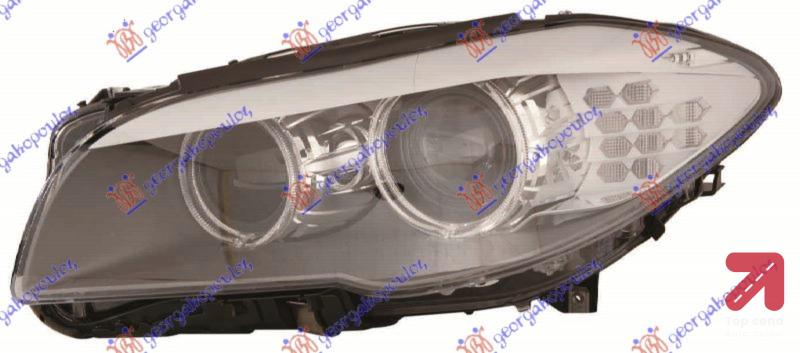 FAR Bi-XENON SA LED DNEVNIM SVETLOM (DEPO) Leva str. BMW SERIES 5 (F10/11) (2010-2013) (OEM: 63117271911)