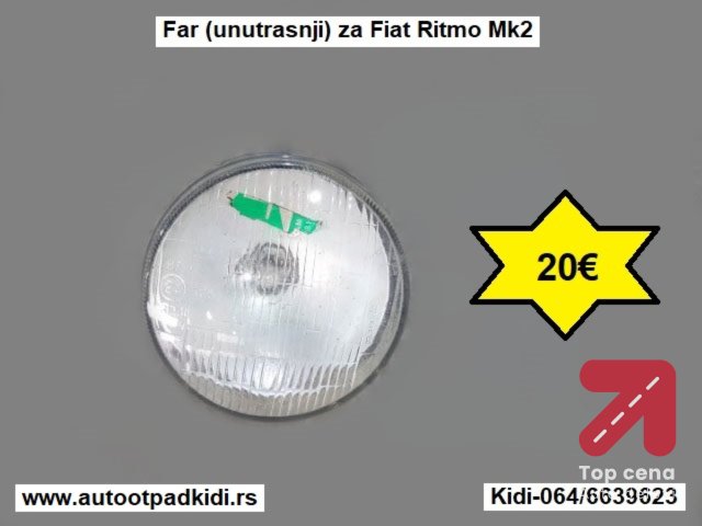 Far (unutrasnji) za Fiat Ritmo Mk2
