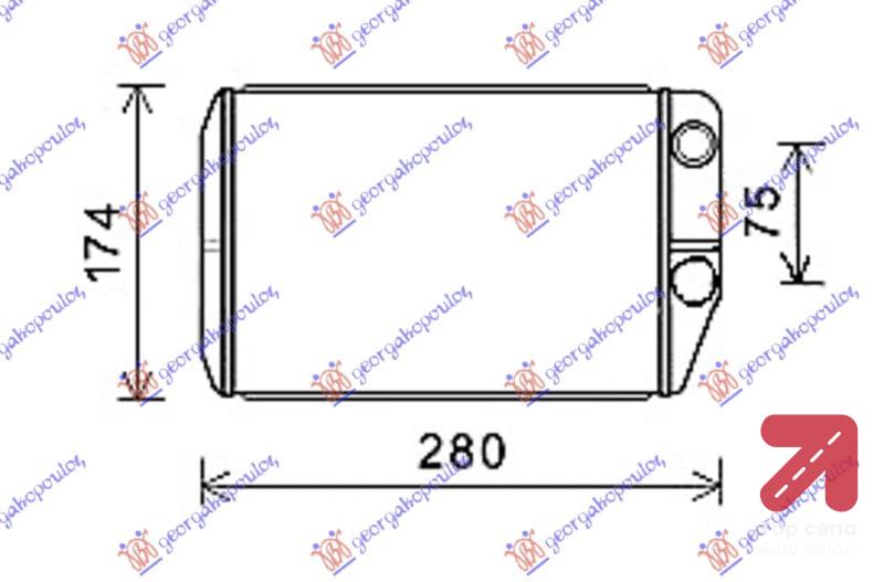 GREJAC KABINE (BR) (230x165x26) FIAT DUCATO (2014-2020) (OEM: 6448R0, 77364073)