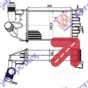 HLADNJAK INTERKULERA 1.3 - 1.7 - 1.9CDTi (26x18x62) OPEL ASTRA H (2004-2010) (OEM: 6302072)