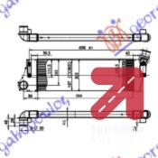 HLADNJAK INTERKULERA 1.5 - 1.9 DCi (584x187x50) RENAULT SCENIC (2003-2009) (OEM: 8200700172)