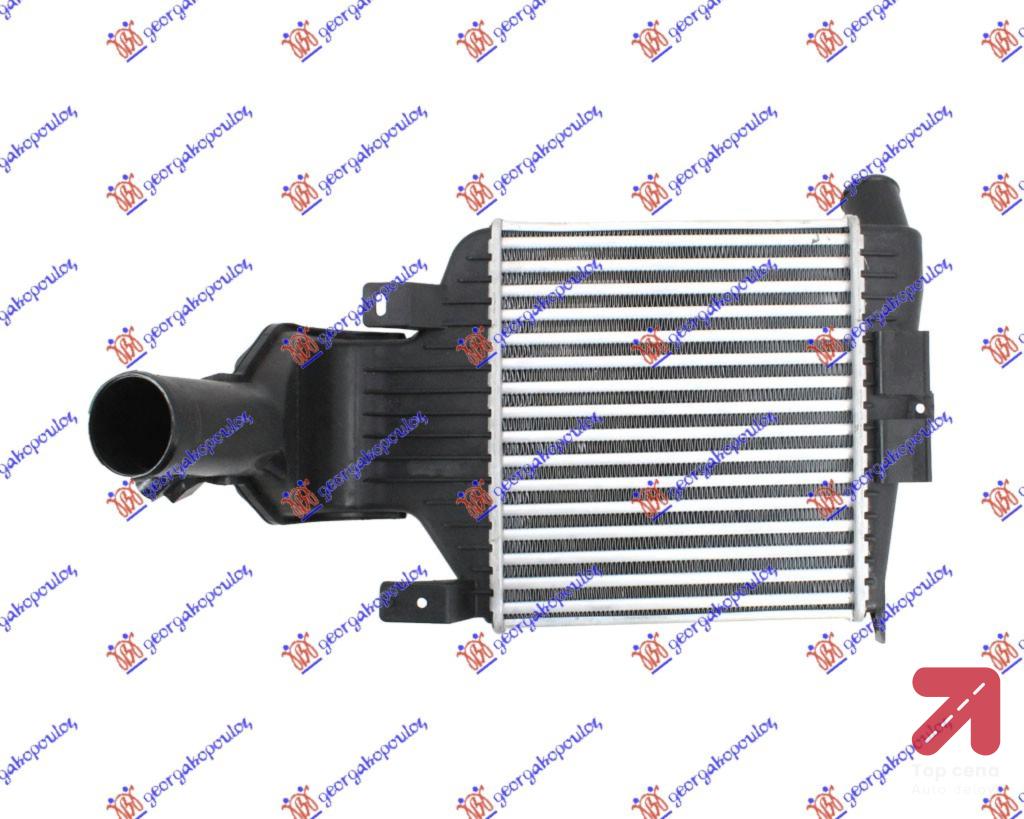 HLADNJAK INTERKULERA 1.6 - 2.0TURBO BENZIN (23x26x40) OPEL ASTRA H (2004-2010) (OEM: 6302062)