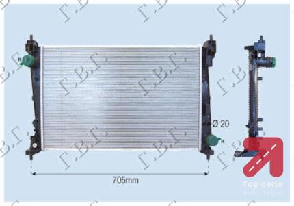 HLADNJAK M.1.4 - 1.6T - 1.3 - 1.9D+/ - AC (62x39)88KW ALFA ROMEO MITO (2008-) (OEM: 51896964, 55703927)