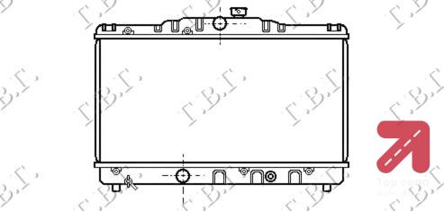 HLADNJAK MOTORA 1.3 - 1.6CC (57x32.5) TOYOTA CARINA II (AT171) (1989-1991) (OEM: 1640011170)