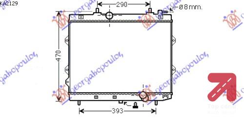 HLADNJAK MOTORA 1.6 CRDi +/ - AC (37x51x26 KIA CERATO (2004-2009) (OEM: 253102F700)