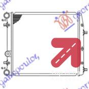 HLADNJAK MOTORA -A/C (43x41) BEZ VENTILATORA VW FOX (2005-2011) (OEM: 6Q0121201HA, 6Q0121253J, 6Q0121253K)