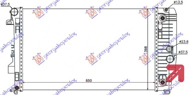 HLADNJAK MOTORA BEN-DIZ (65x39.8) AUTOMATIK MERCEDES VITO (W639) & VIANO (2004-2010) (OEM: 6395010701)