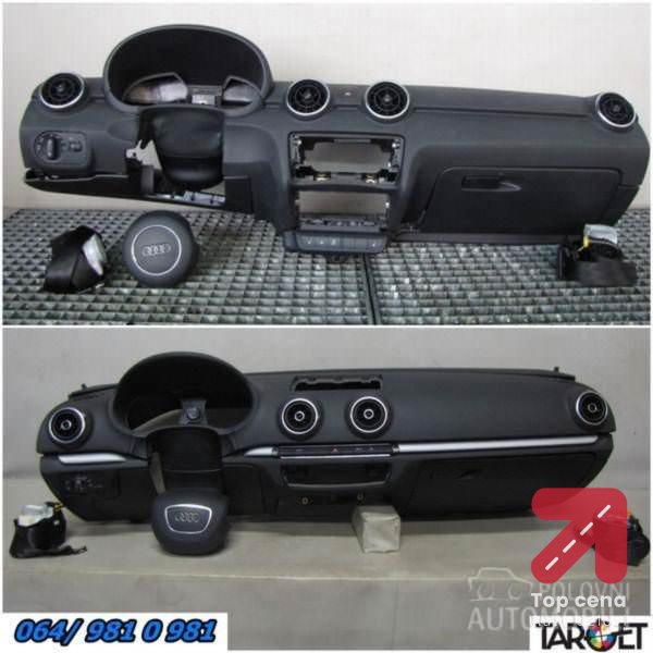 INSTRUMENT TABLA AIRBAG POJAS za Audi A1, A3, A4 od 2009. do 2018