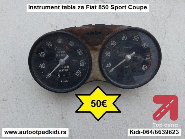 Instrument tabla za Fiat 850 Sport Coupe
