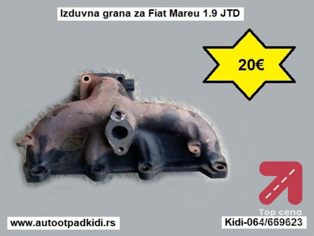 Izduvna grana za Fiat Mareu 1.9 JTD
