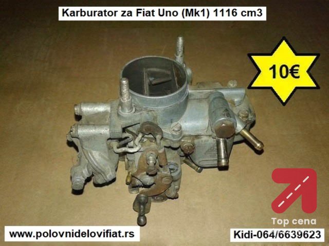 Karburator za Fiat Uno (Mk1) 1116 cm3
