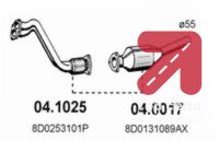 Katalizator ASSO 04.0017 - Audi a4 1.8