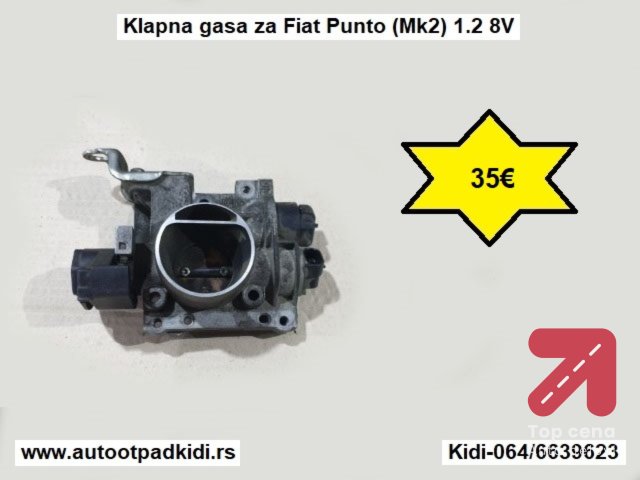 Klapna gasa za Fiat Punto (Mk2) 1.2 8V

