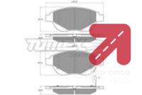 Komplet plocica, disk-kocnica TOMEX Brakes TX 15-41 - TOYOTA RAV 4