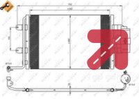 Kondenzator, klima-uredjaj NRF 35227 - Golf 4 1.9 TDI